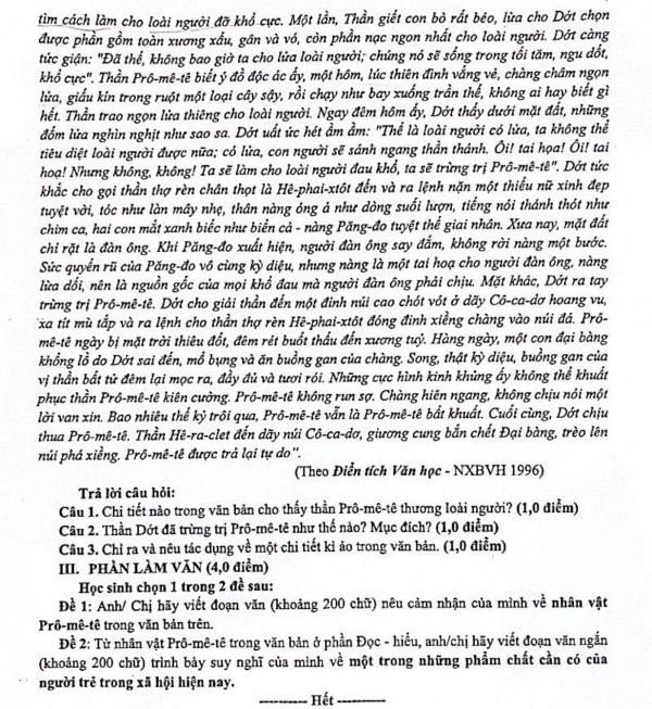 Thi ngữ văn bằng... trắc nghiệm