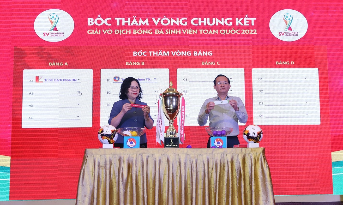Công bố VCK Giải vô địch Bóng đá sinh viên toàn quốc SV Champions League 2022