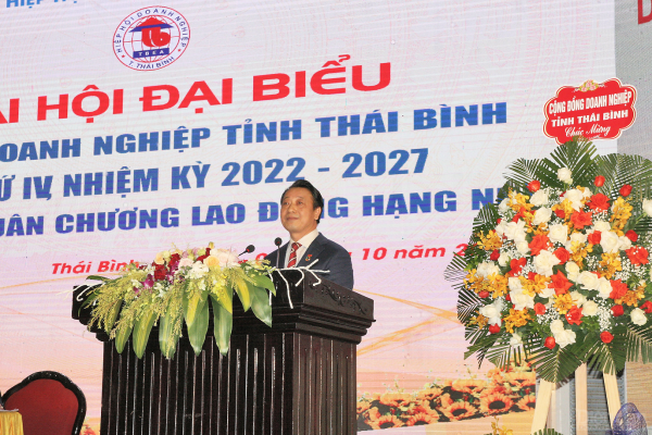 Hiệp hội Doanh nghiệp tỉnh Thái Bình: Đại hội đại biểu lần thứ IV nhiệm kỳ 2022- 2027