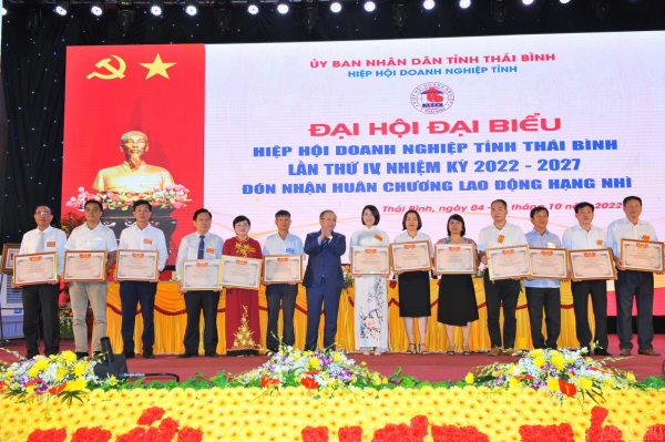 Hiệp hội Doanh nghiệp tỉnh Thái Bình: Đại hội đại biểu lần thứ IV nhiệm kỳ 2022- 2027