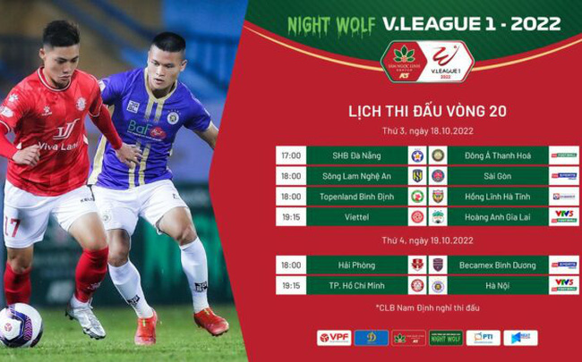Trước vòng 20 Night Wolf V.League 1-2022: Căng thẳng và đầy kịch tính