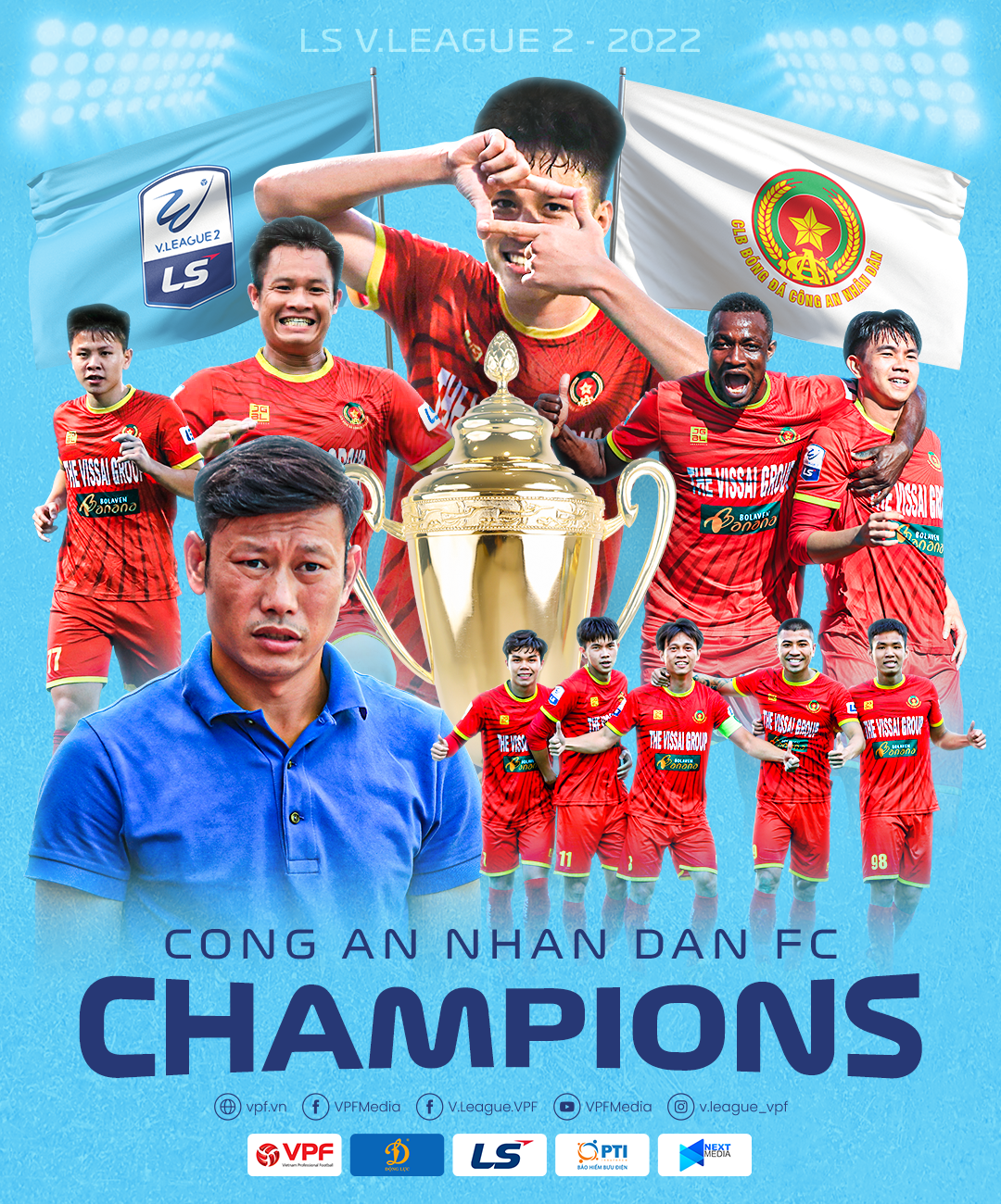 Vòng 22 Hạng Nhất Quốc Gia LS V.League 2-2022: CLB CAND và CLB Khánh Hoà chào V.League 1-2023