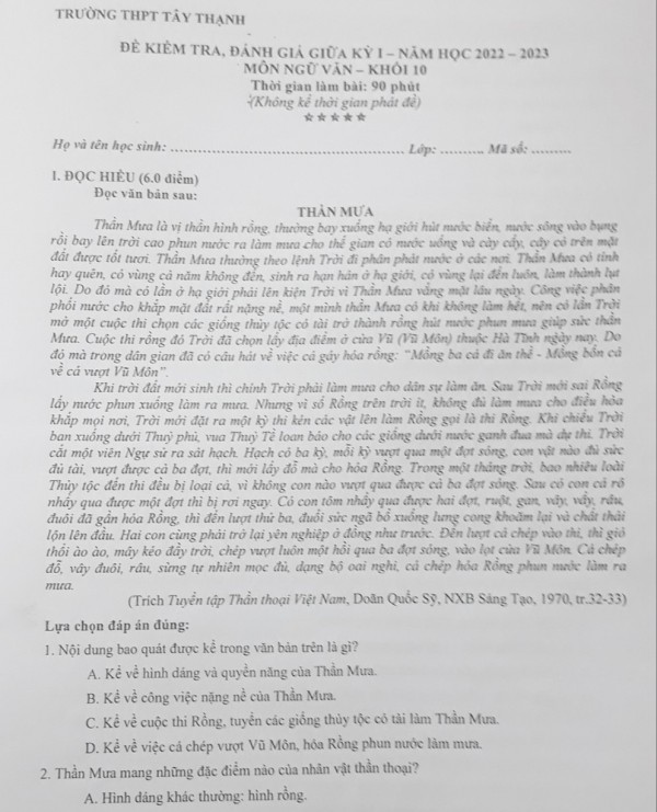 Có gì mới trong đề thi môn văn trắc nghiệm, văn bản ngoài sách giáo khoa?