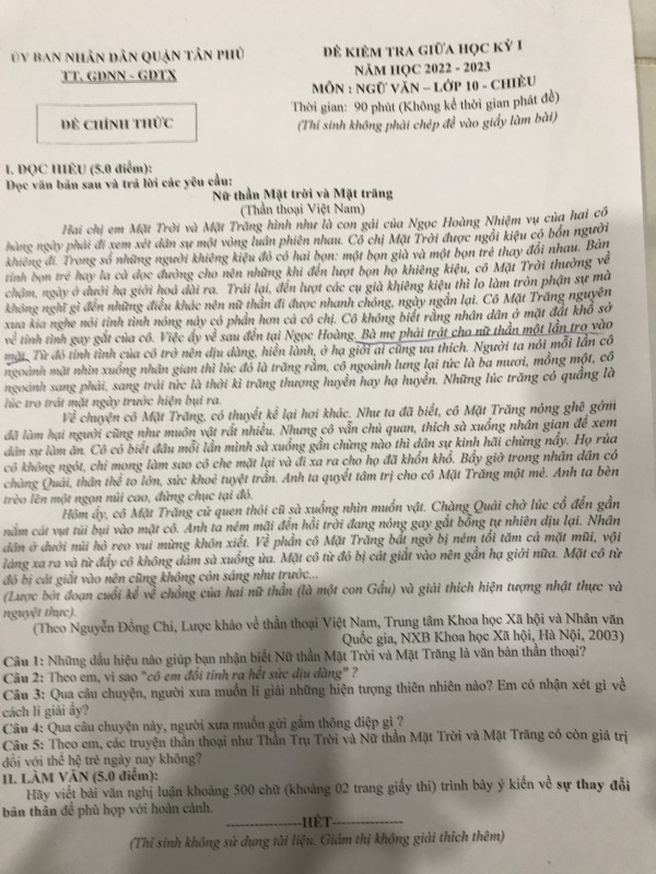 Có gì mới trong đề thi môn văn trắc nghiệm, văn bản ngoài sách giáo khoa?