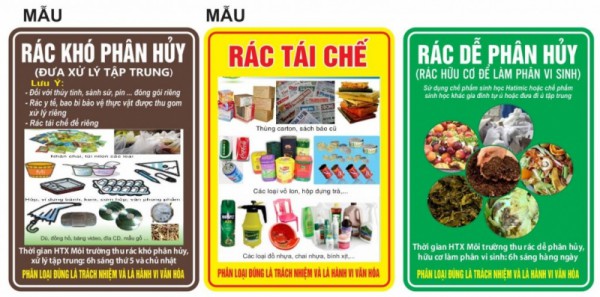 Tạo thói quen phân loại rác, tái chế rác, xây dựng môi trường xanh sạch đẹp tại các vùng nông thôn