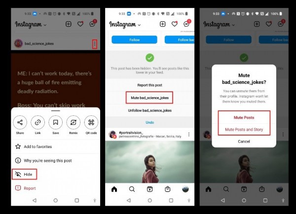 Cách tắt nội dung của mọi người trên Instagram mà họ không biết