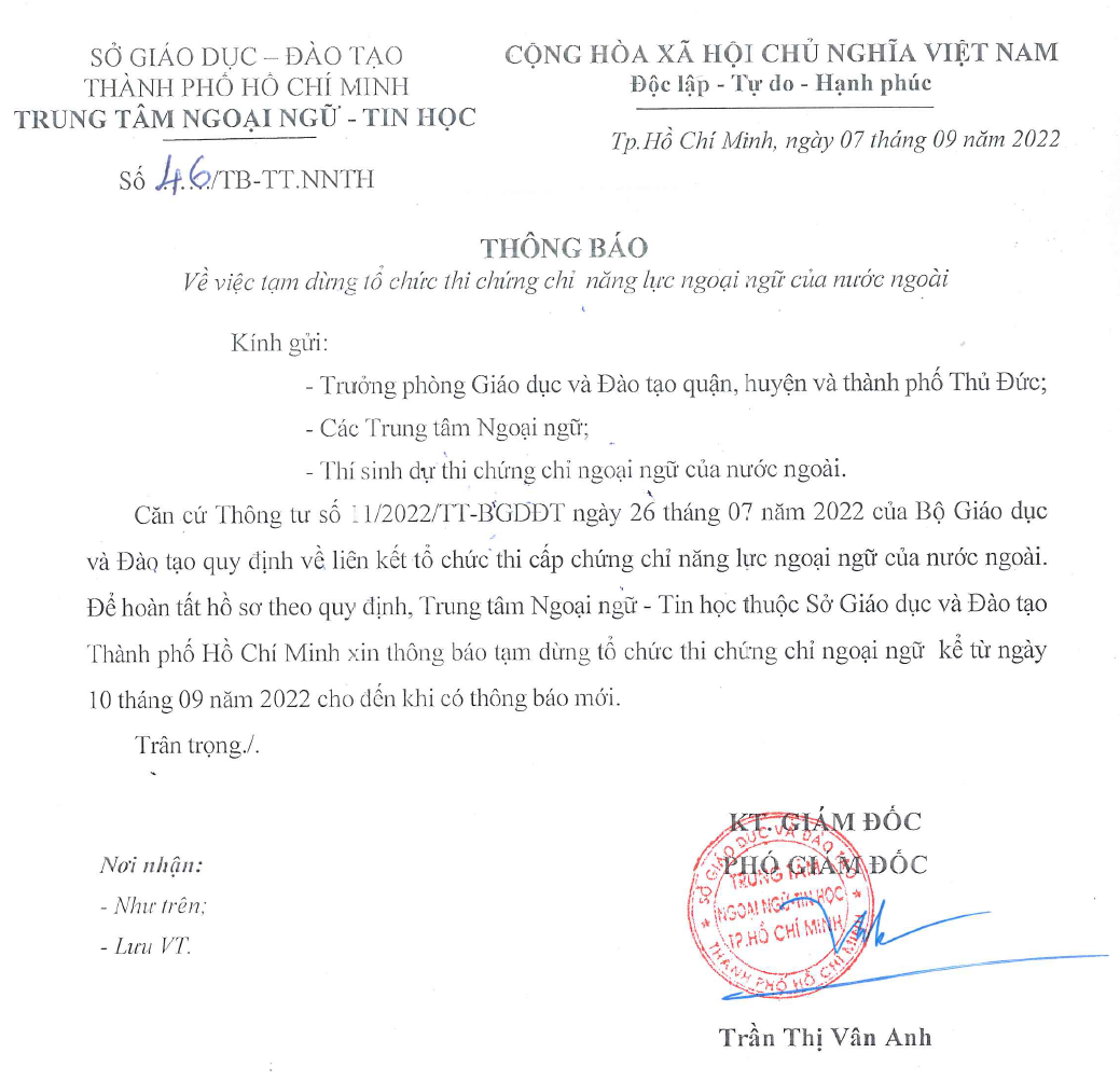 Hội đồng Anh đột ngột hoãn thi IELTS và nhiều chứng chỉ quốc tế khác