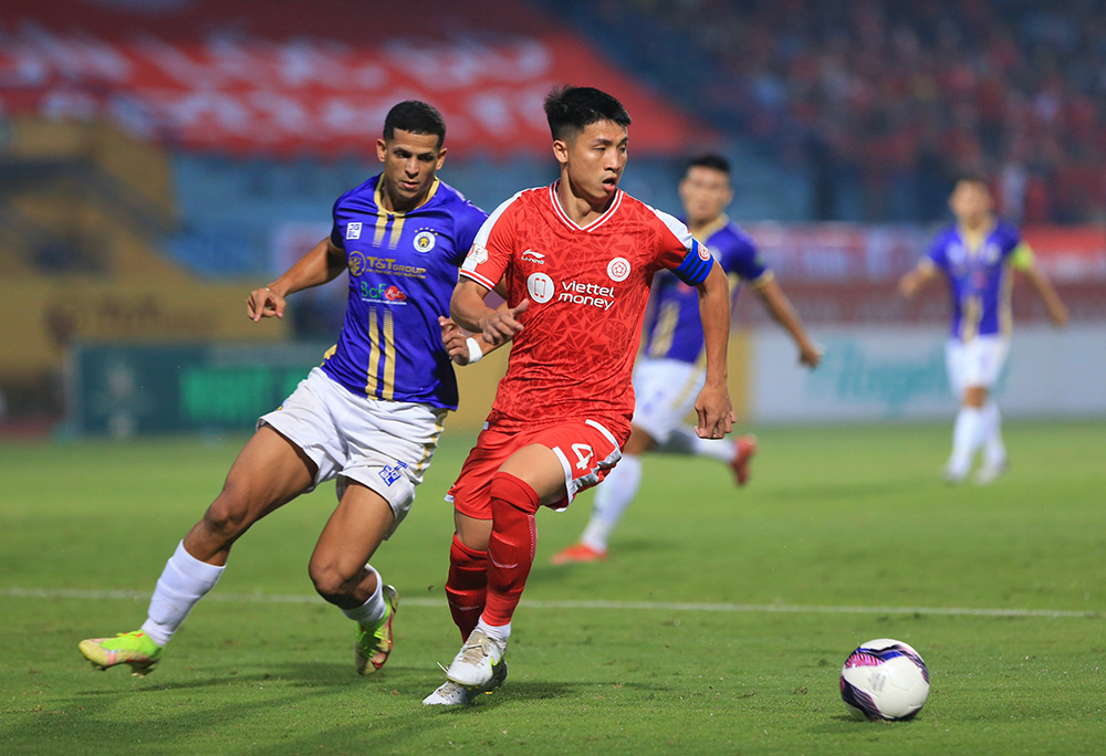 Ảnh: Thắng tối thiểu CLB Viettel, Hà Nội FC chạm tay vào chức vô địch V.League 2022