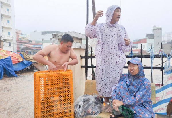 Quy Nhơn: Căng dây giải cứu người đàn ông mắc kẹt giữa dòng nước dữ