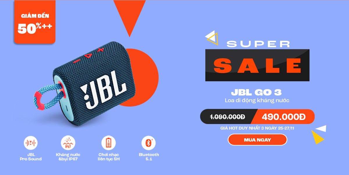 4 deal loa, tai nghe JBL giá tốt  dịp Black Friday