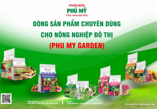 Phân bón Phú Mỹ ra mắt dòng sản phẩm chuyên dùng cho nông nghiệp đô thị Phân bón Phú Mỹ ra mắt dòng sản phẩm chuyên dùng cho nông nghiệp đô thị