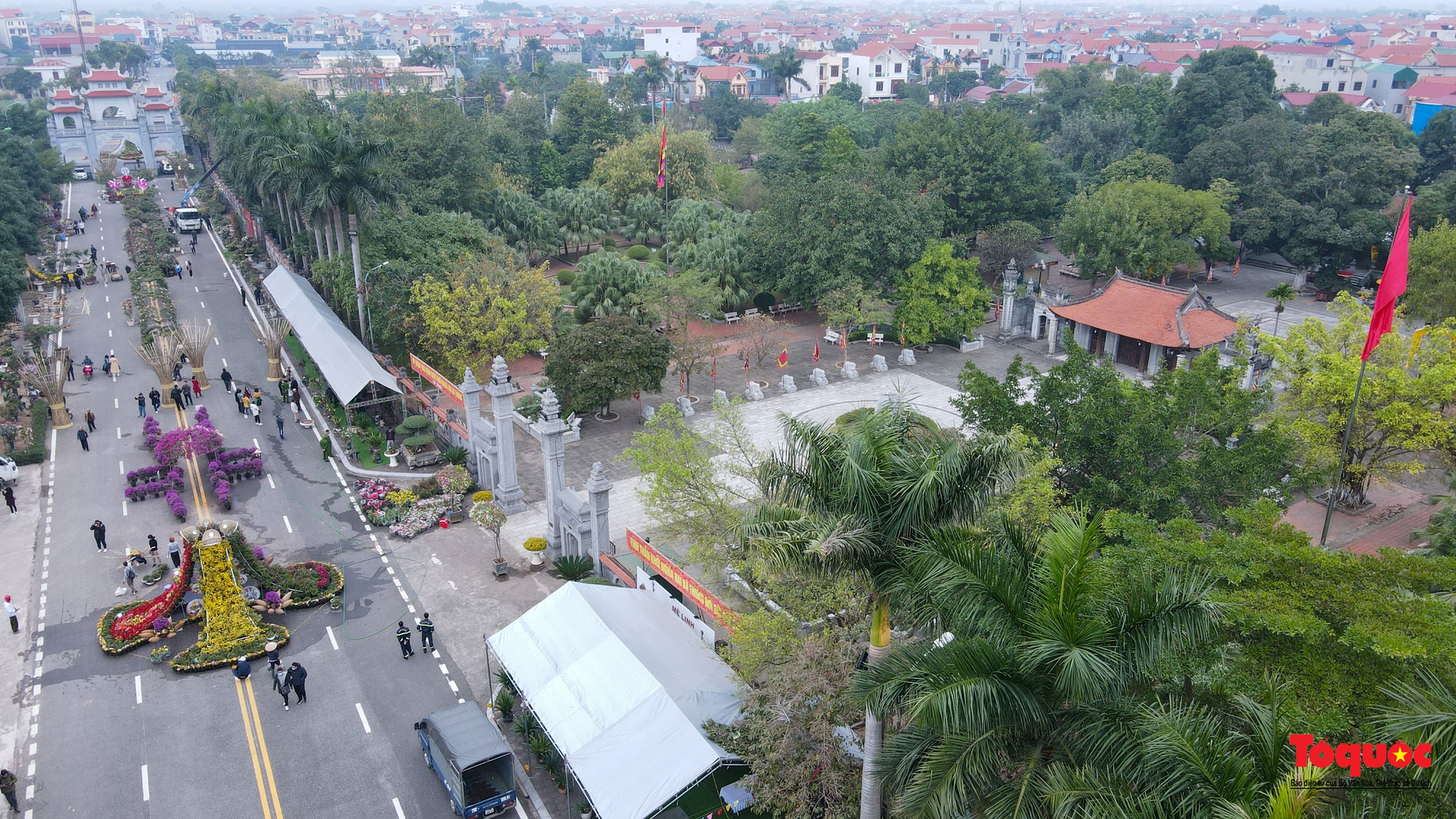 Người dân Mê Linh tất bật cho Festival hoa đầu tiên - Ảnh 2.