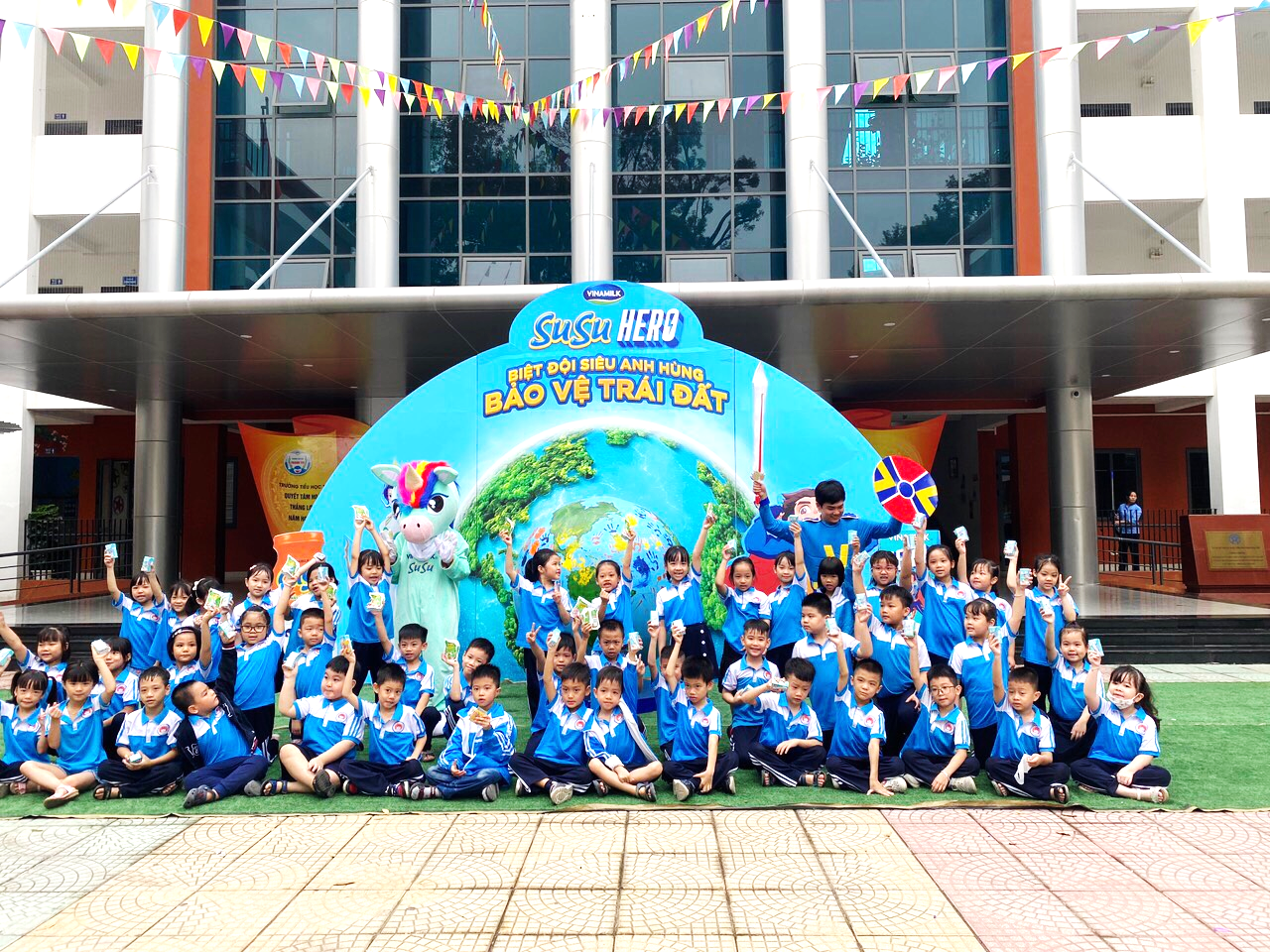 Chuỗi hoạt động của Vinamilk giúp trẻ nâng nhận thức về môi trường