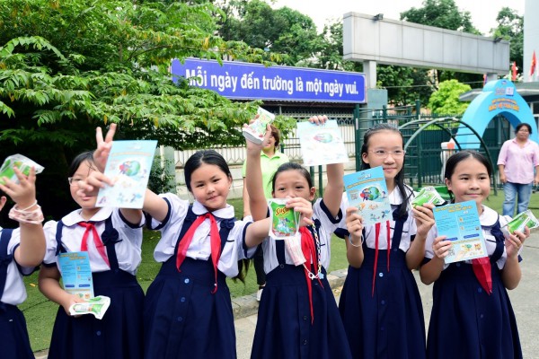 Chuỗi hoạt động của Vinamilk giúp trẻ nâng nhận thức về môi trường