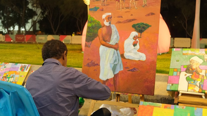 Đêm Ả Rập lung linh trong những ngày cuối cùng World Cup 2022