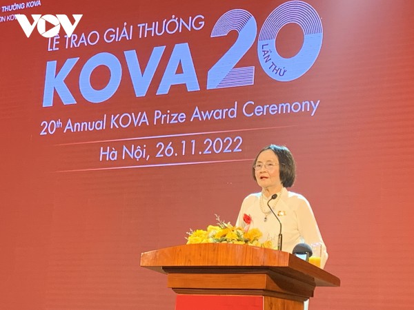 Giải thưởng KOVA vinh danh công trình khoa học có tính ứng dụng cao
