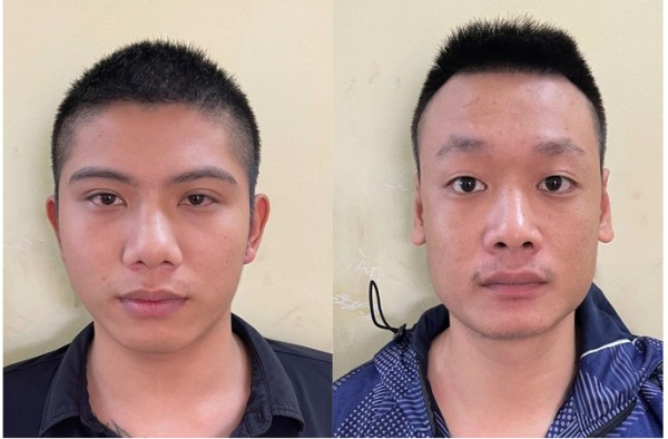 Hai thanh niên tạt sơn vào nhà người vay tiền để uy hiếp