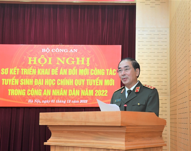 Tiếp tục đổi mới tuyển sinh đại học chính quy tuyển mới trong Công an nhân dân - Ảnh 2.