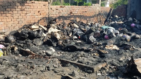 TP.HCM: Cháy nhà ở Q.Bình Tân, nhiều mũ bảo hiểm bị thiêu rụi