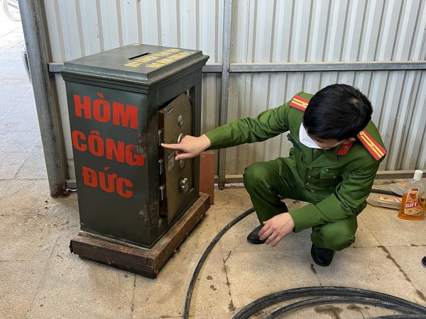 Vô hiệu hóa camera, phá két lấy tiền công đức tại khu di tích Truông Bồn