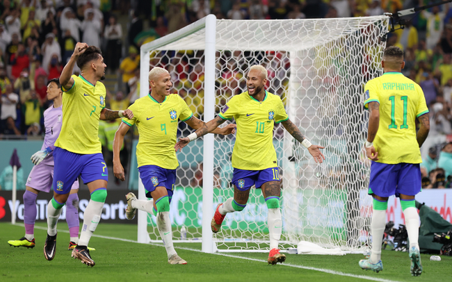 Vòng 1/8 World Cup 2022 - Brazil 4-0 Hàn Quốc: Vũ điệu Samba rực lửa