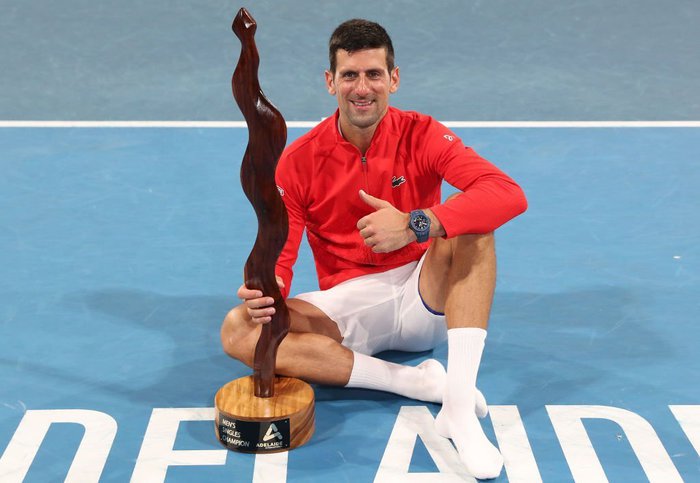 Djokovic cứu match-point, vô địch giải khởi động Australian Open - Ảnh 1. Djokovic cứu match-point, vô địch giải khởi động Australian Open - Ảnh 1.