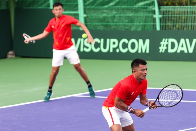 Khởi tranh vòng Play-off Davis Cup nhóm II thế giới giữa đội tuyển Quần vợt Việt Nam và Indonesia - Ảnh 1. Khởi tranh vòng Play-off Davis Cup nhóm II thế giới giữa đội tuyển Quần vợt Việt Nam và Indonesia - Ảnh 1.