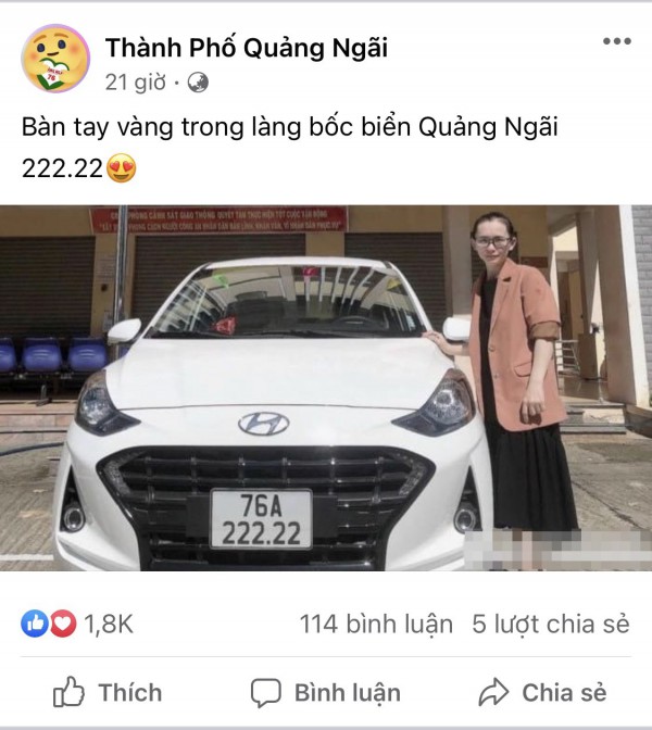 Bấm được biển số xe ô tô ‘ngũ quý’ 222.22, liền được trả giá 1 tỉ đồng?