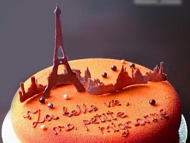 Bánh mô phỏng công trình kiến trúc