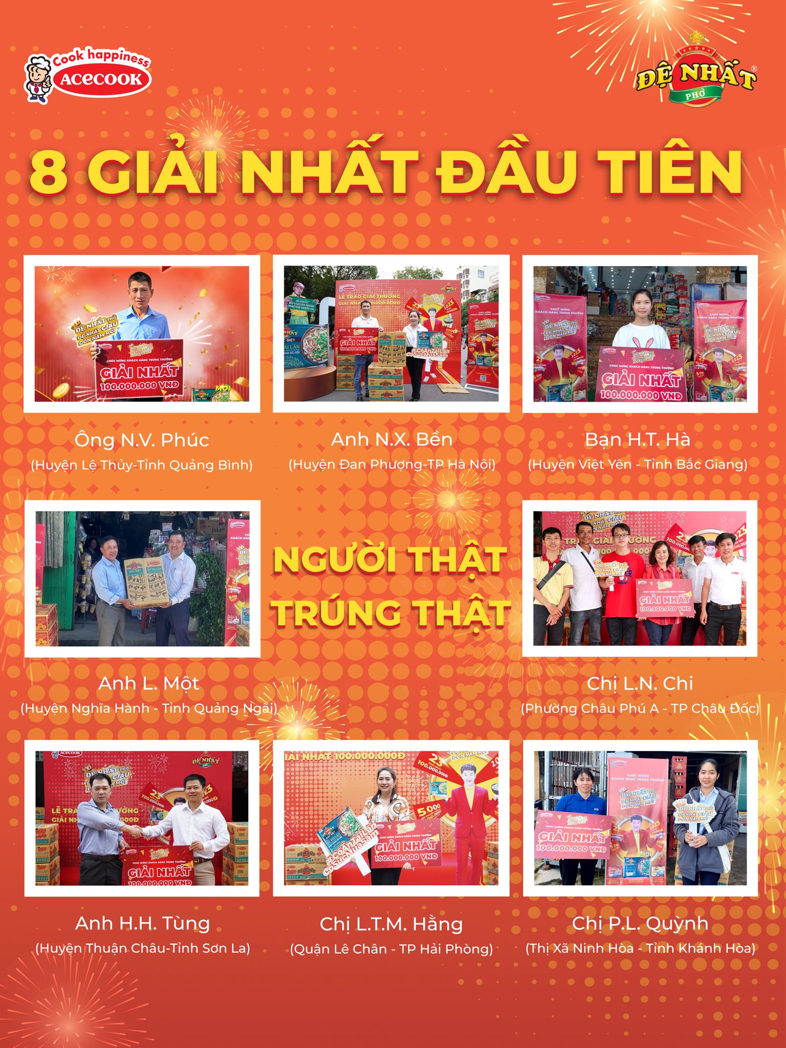 Cậu sinh viên may mắn nhận lì xì của Phở Đệ Nhất cuối năm Cậu sinh viên may mắn nhận lì xì của Phở Đệ Nhất cuối năm
