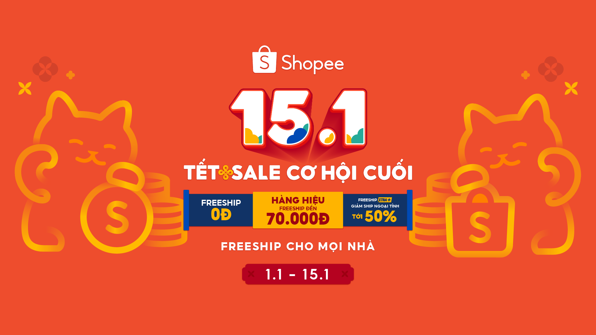 Chuẩn bị chu toàn cho bữa tiệc đoàn viên với Shopee 15.1 Tết Sale