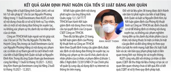 Đề nghị truy tố bị can Nguyễn Phương Hằng và 3 đồng phạm