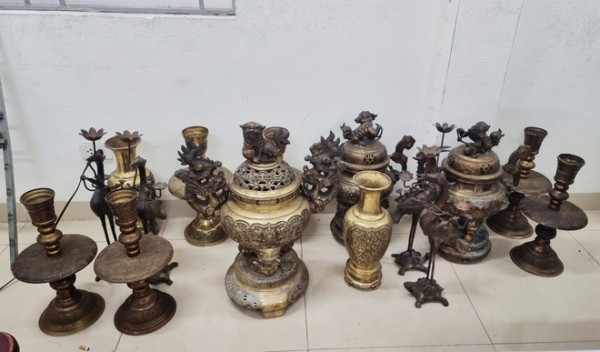 Khởi tố đối tượng trộm cắp cổ vật ở đình, chùa rồi đem đi bán phế liệu