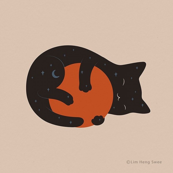 Không thể rời mắt trước những bức tranh cực sáng tạo và đáng yêu về mèo