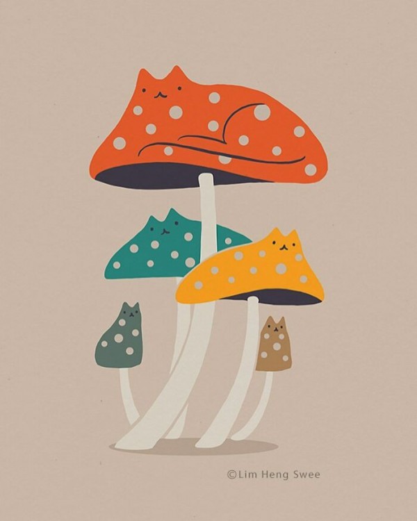 Không thể rời mắt trước những bức tranh cực sáng tạo và đáng yêu về mèo