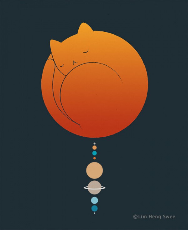 Không thể rời mắt trước những bức tranh cực sáng tạo và đáng yêu về mèo