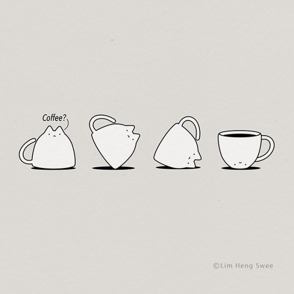 Không thể rời mắt trước những bức tranh cực sáng tạo và đáng yêu về mèo