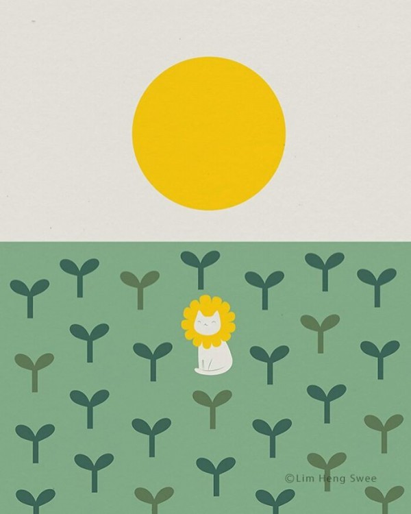 Không thể rời mắt trước những bức tranh cực sáng tạo và đáng yêu về mèo