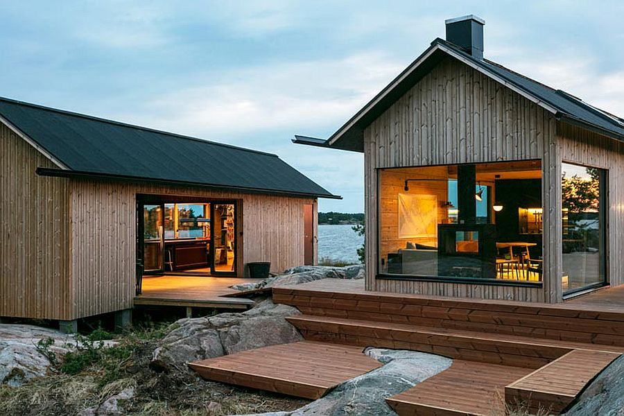Ngôi nhà nhỏ xíu kiểu cabin mang phong cách Scandinavia đẹp đến nao lòng - Ảnh 1.
