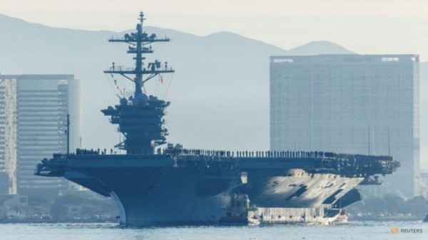 Nhóm tác chiến tàu sân bay USS Nimitz của Mỹ diễn tập ở Biển Đông