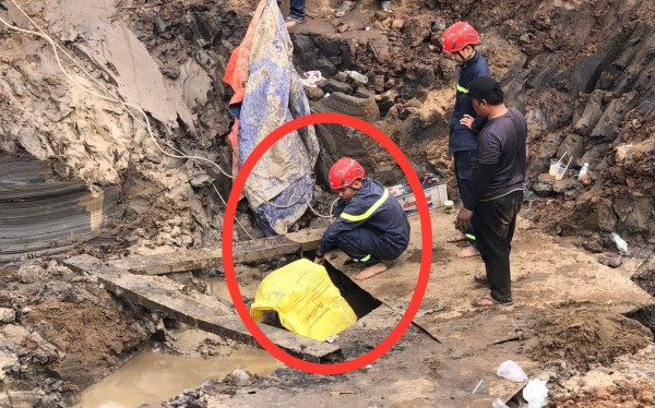 Nỗ lực cứu bé trai lọt xuống cọc bê tông sâu 35 m