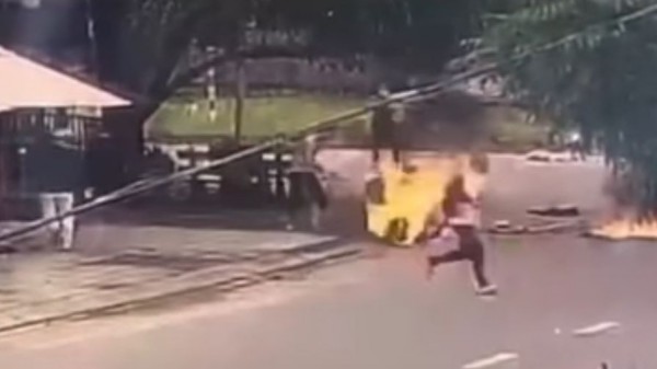 Quảng Nam: Công an điều tra vụ một phụ nữ bị tưới xăng đốt giữa đường