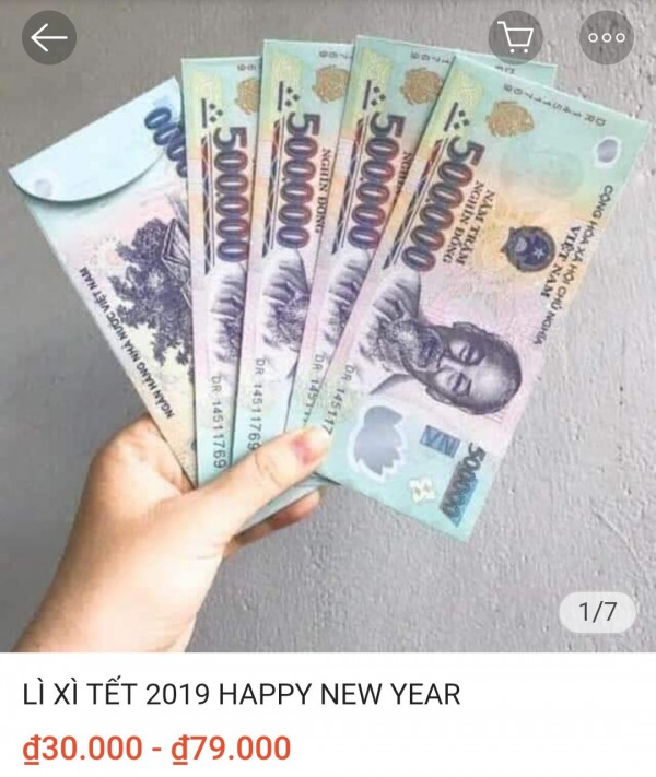 Rao bán bao lì xì in hình Quốc huy có thể bị xử phạt
