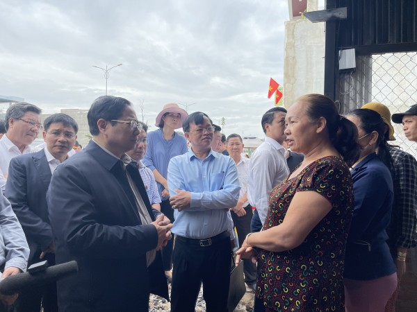 Thủ tướng Phạm Minh Chính kiểm tra tiến độ sân bay Long Thành, thăm người dân khu tái định cư