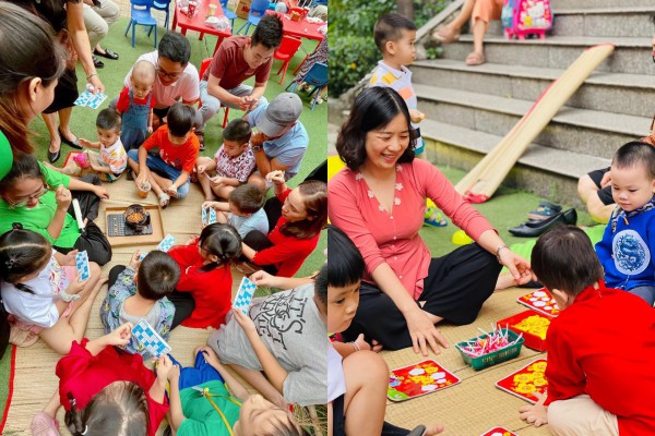 Trẻ mầm non TP.HCM gói bánh chưng, đi chợ tết sớm