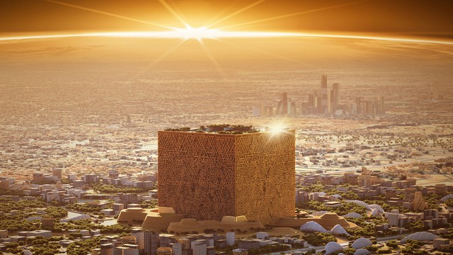 Sau siêu thành phố dài 170km xuyên qua sa mạc, Arab Saudi sẽ xây tòa nhà chọc trời có hình dạng như khối lập phương cao 400m - Ảnh 2.