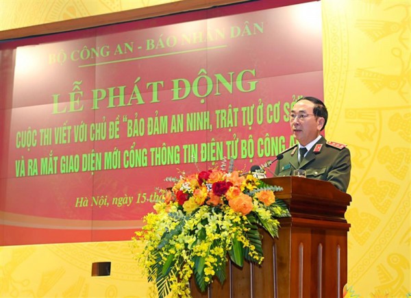 Bộ Công an phát động cuộc thi viết về đảm bảo an ninh, trật tự cơ sở