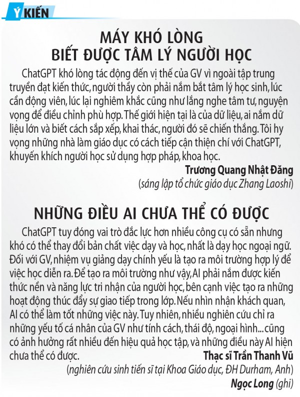 ChatGPT có là mối nguy hại với giáo viên ngoại ngữ?