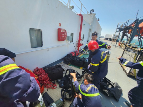 Đám cháy trên tàu Ah Shin được dập tắt hoàn toàn, đang thống kê thiệt hại