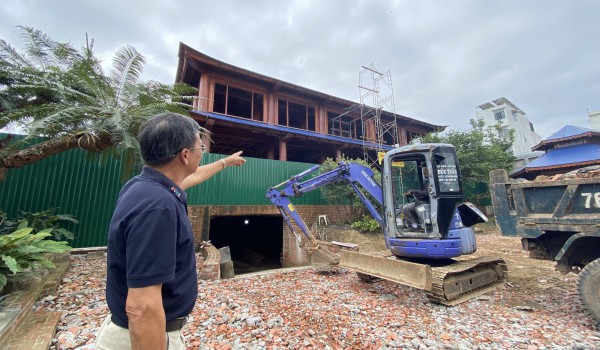 Gia hạn tháo dỡ nhà gỗ 25 tỉ đồng xây trái phép ở Quảng Ngãi